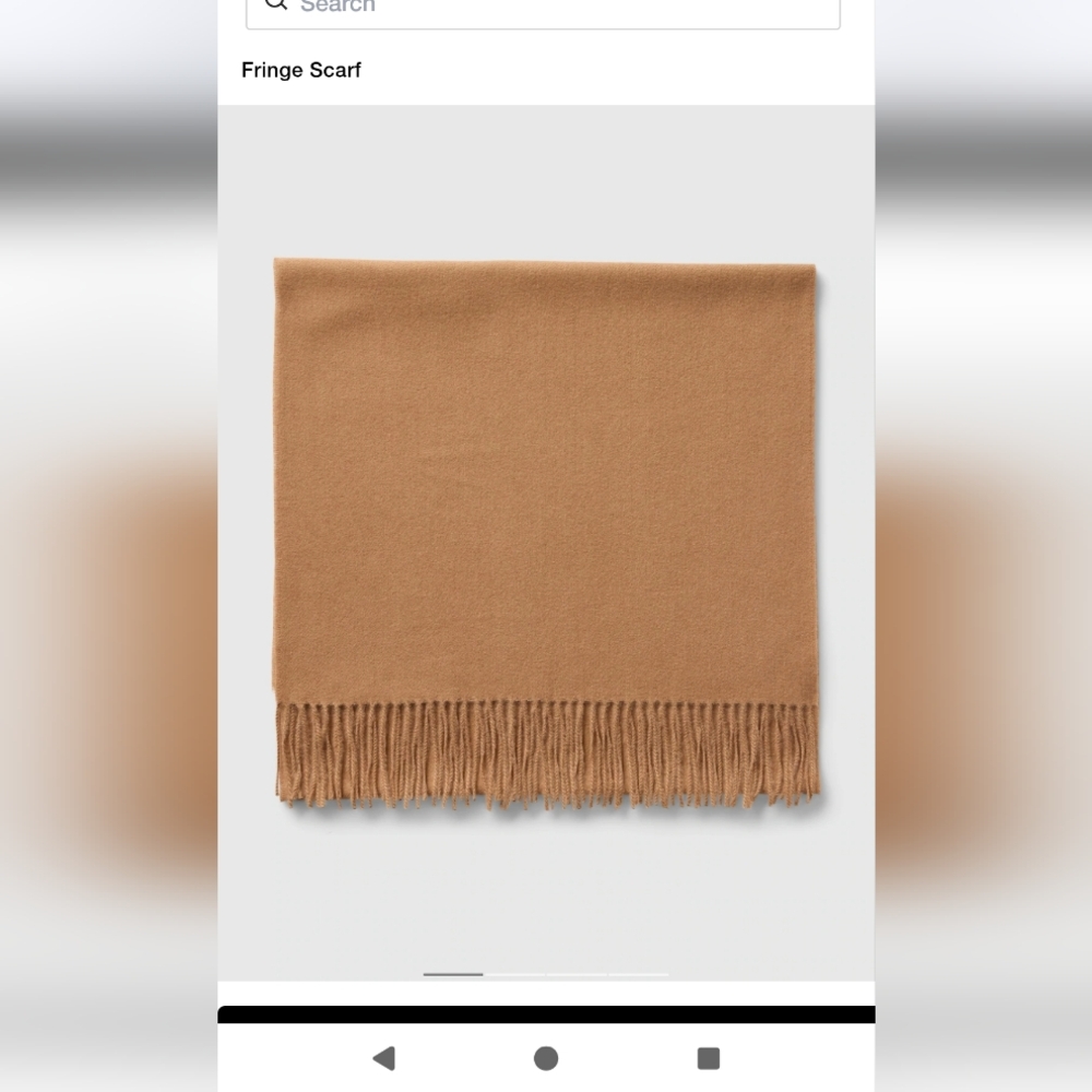 GAP Camel Fringe Scarf